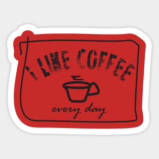 Love coffee Sticker